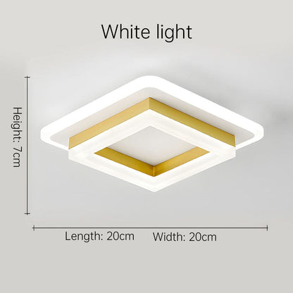 Quadratische LED-Deckenleuchte für moderne Innenräume