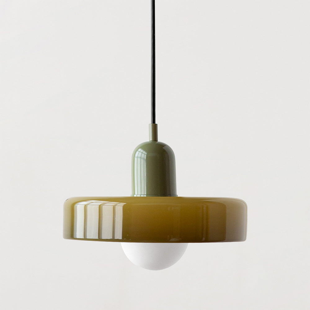 Farbenfrohe Bauhaus-Style Pendelleuchte - StiloGlas | Brehn