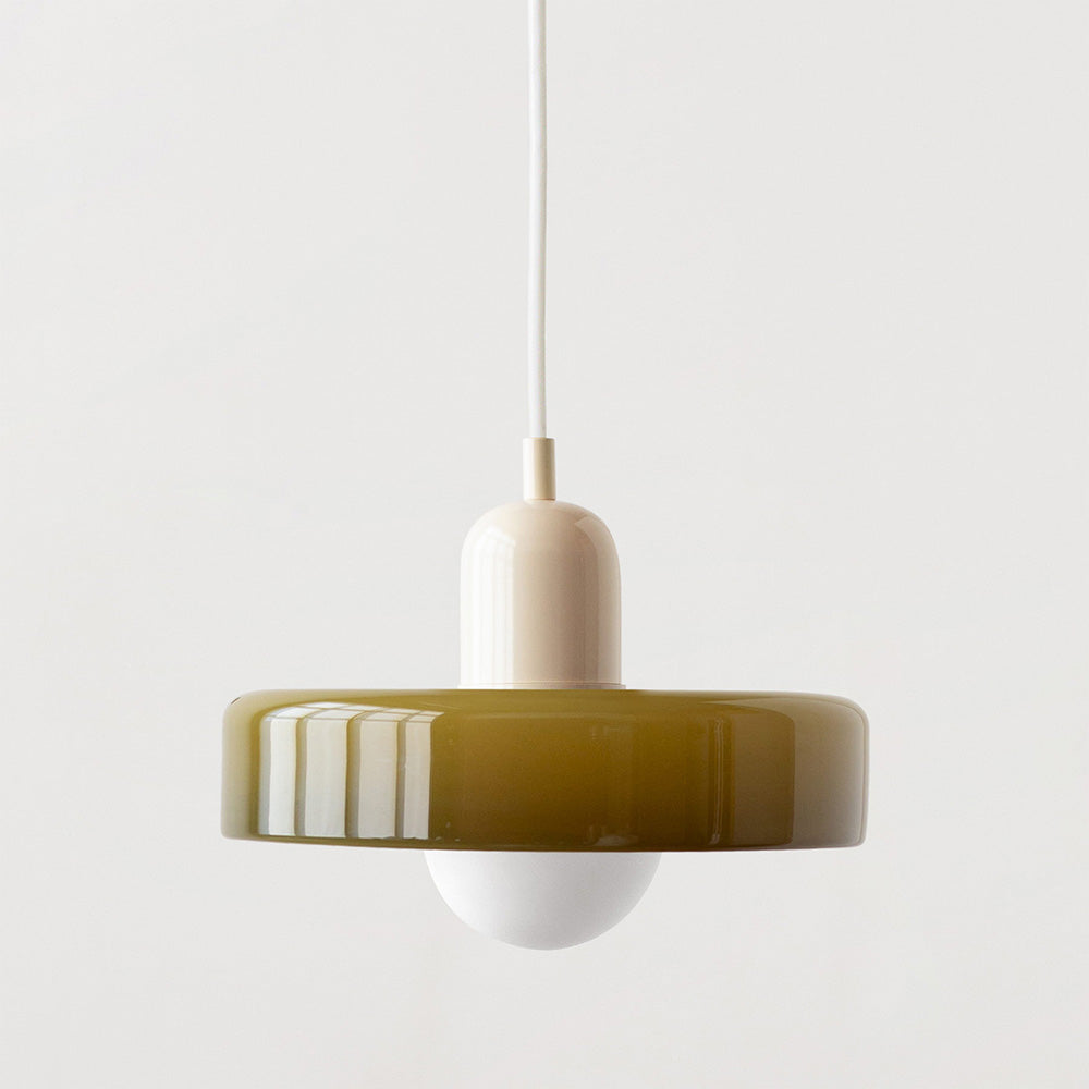 Farbenfrohe Bauhaus-Style Pendelleuchte - StiloGlas | Brehn
