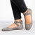 Damen Pu Nubuck Flach Casual Ballerina Schuhe