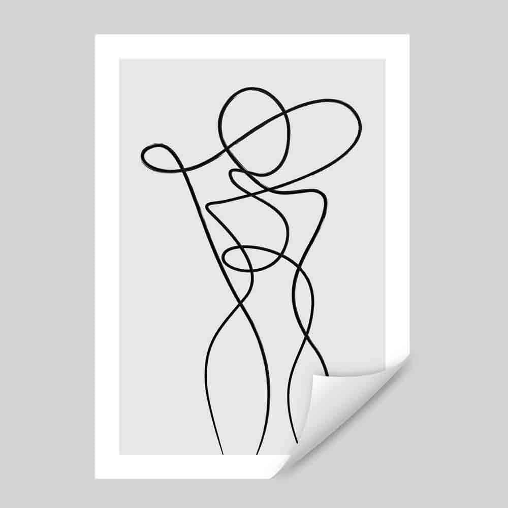 Abstraktes Linienkunst-Wandposter Nr. 1