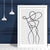 Abstraktes Linienkunst-Wandposter Nr. 1