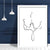 Abstraktes Linienkunst-Wandposter Nr. 3