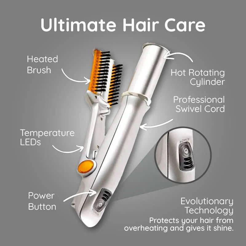 2-in-1-Drehhaarbürste für müheloses Styling