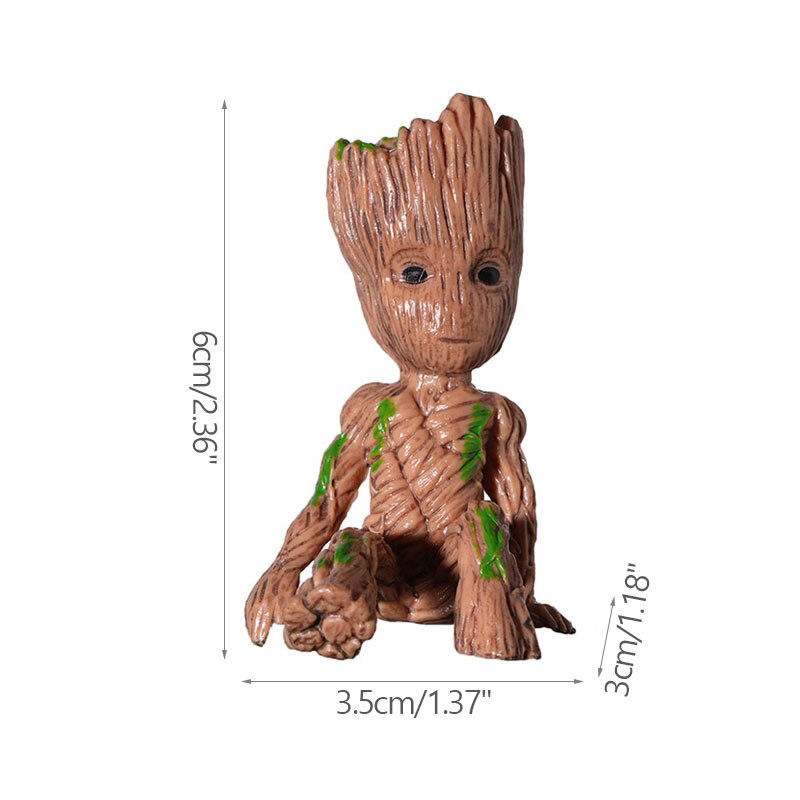 Brehn | Cartoon Groot Miniaturfigur: Verspielte Bürodekoration