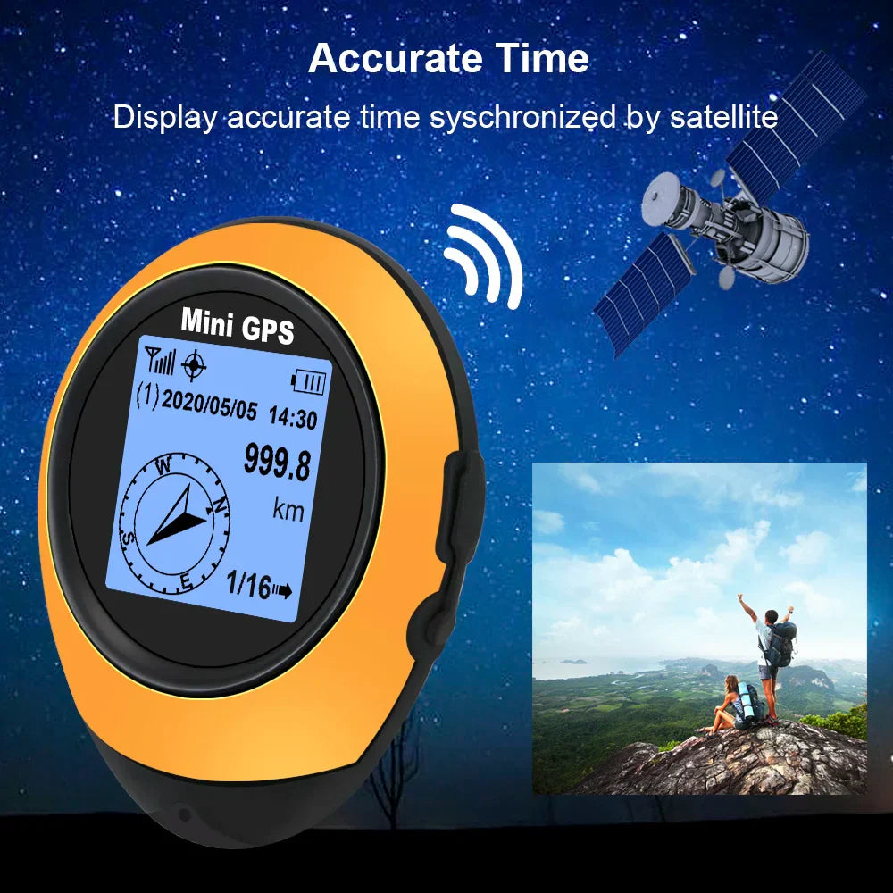 Brehn | Kompakter Satellit GPS Navigator Hochpräzisionskompass Tracker Gerät