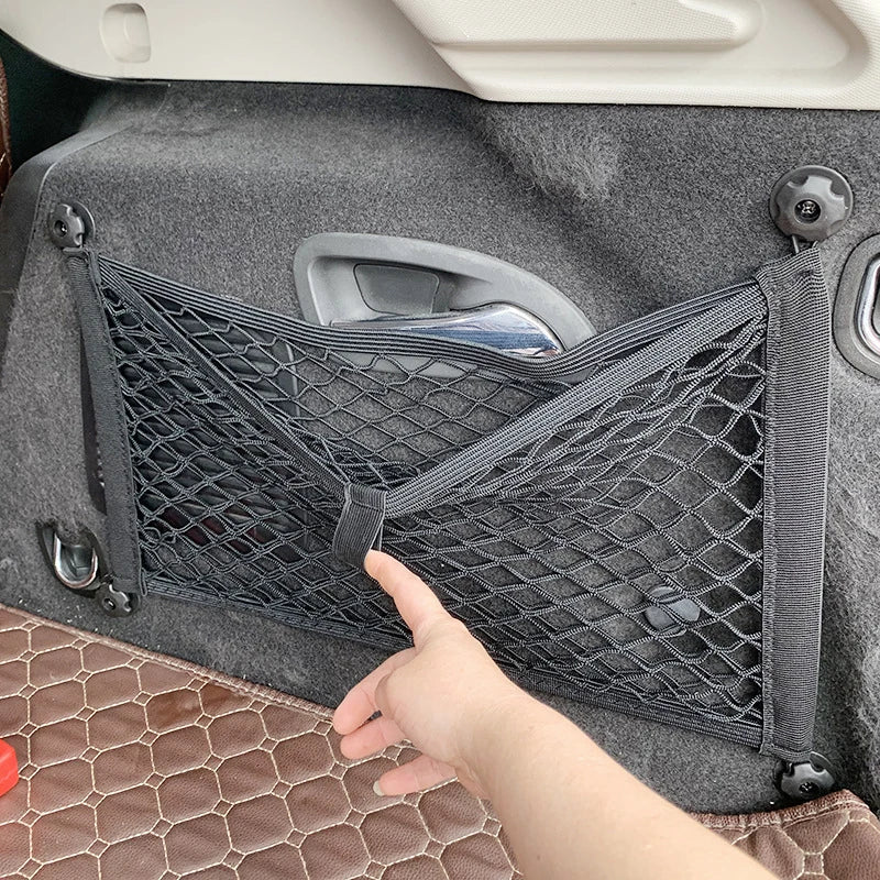 Brehn | Dehnbare Mesh-Cargo-Netz-Autolager-Organizer-Tasche