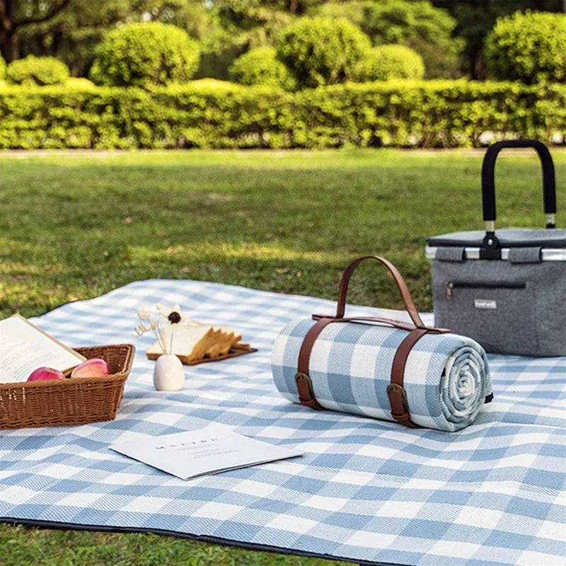 Kompakte Picknickdecke – Blau | Brehn