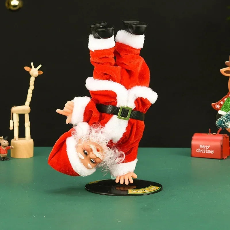 Brehn | Breakdance Weihnachtsmann Dynamische Weihnachtsfigur
