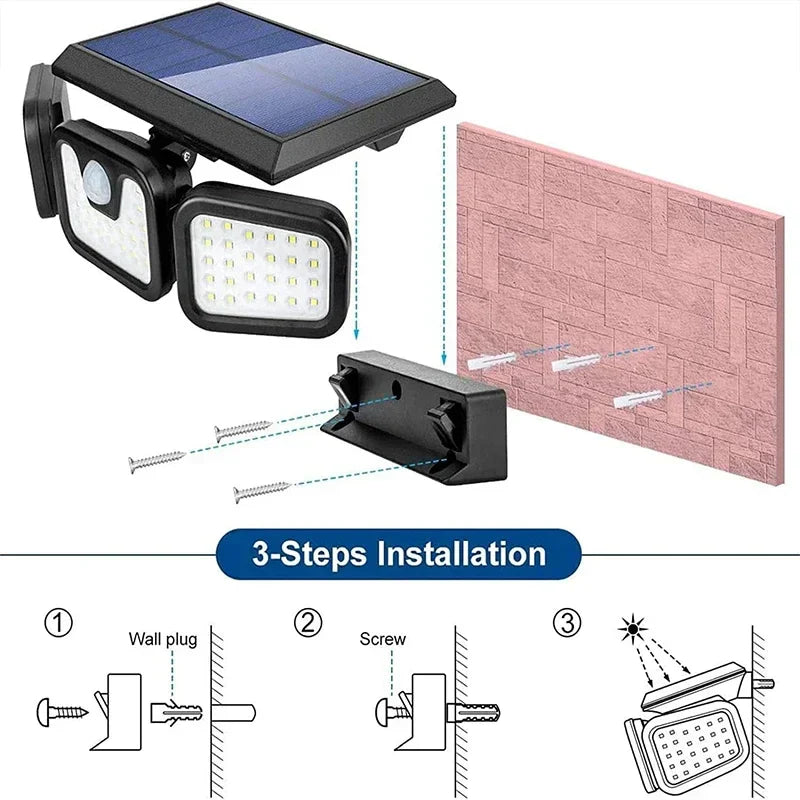 Power Save Bewegungaktivierte Außen-Solarlampe | Brehn