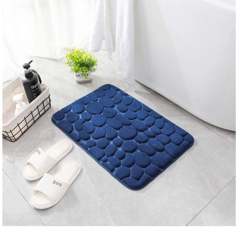 Prägierte rutschfeste Badematte mit Memory Foam Komfort | Brehn