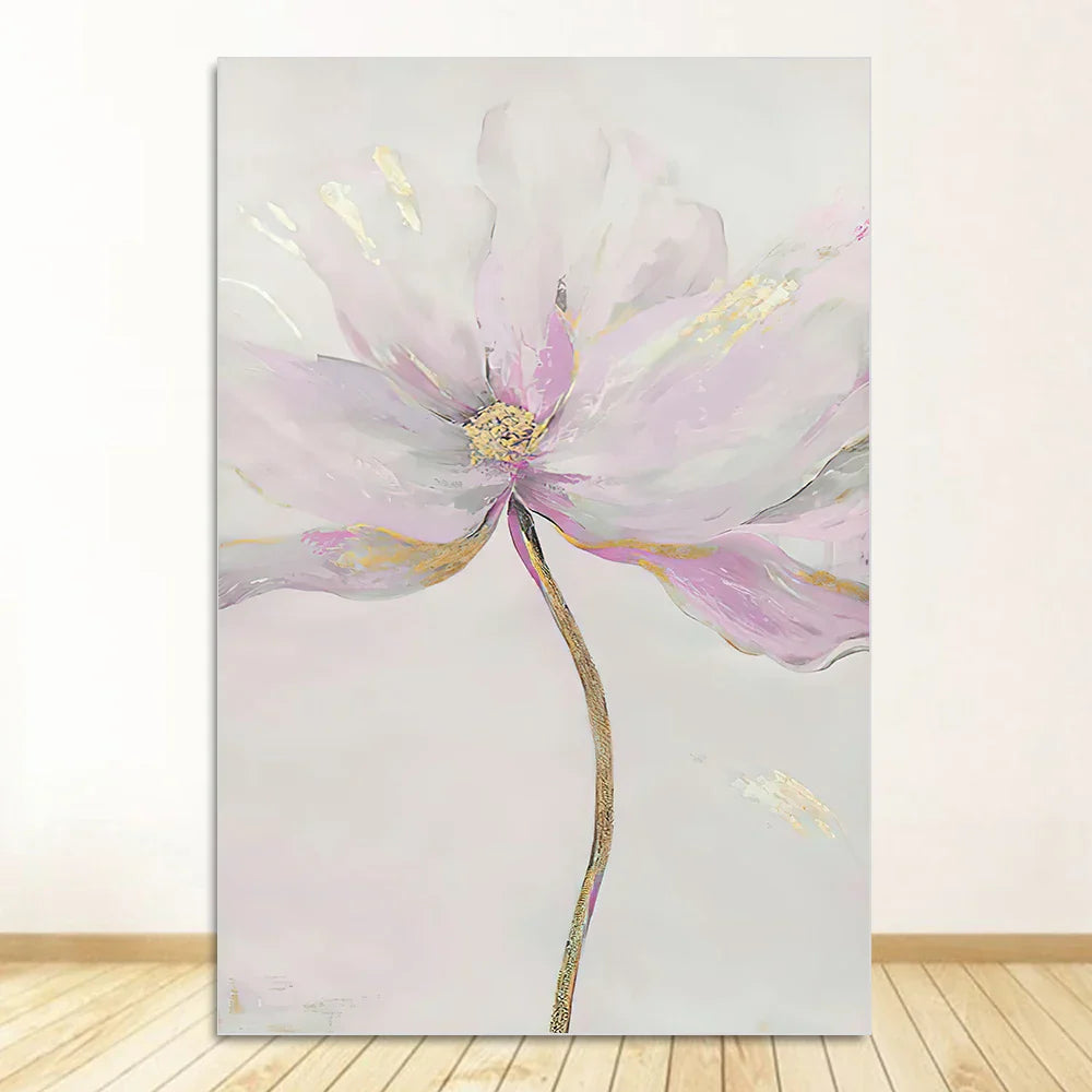 Einfache blaue florale Wandkunst feine Kunstdrucke auf Leinwand moderne abstrakte botanische Bilder für Wohnzimmer Schlafzimmer zeitgenössische Wohnkultur