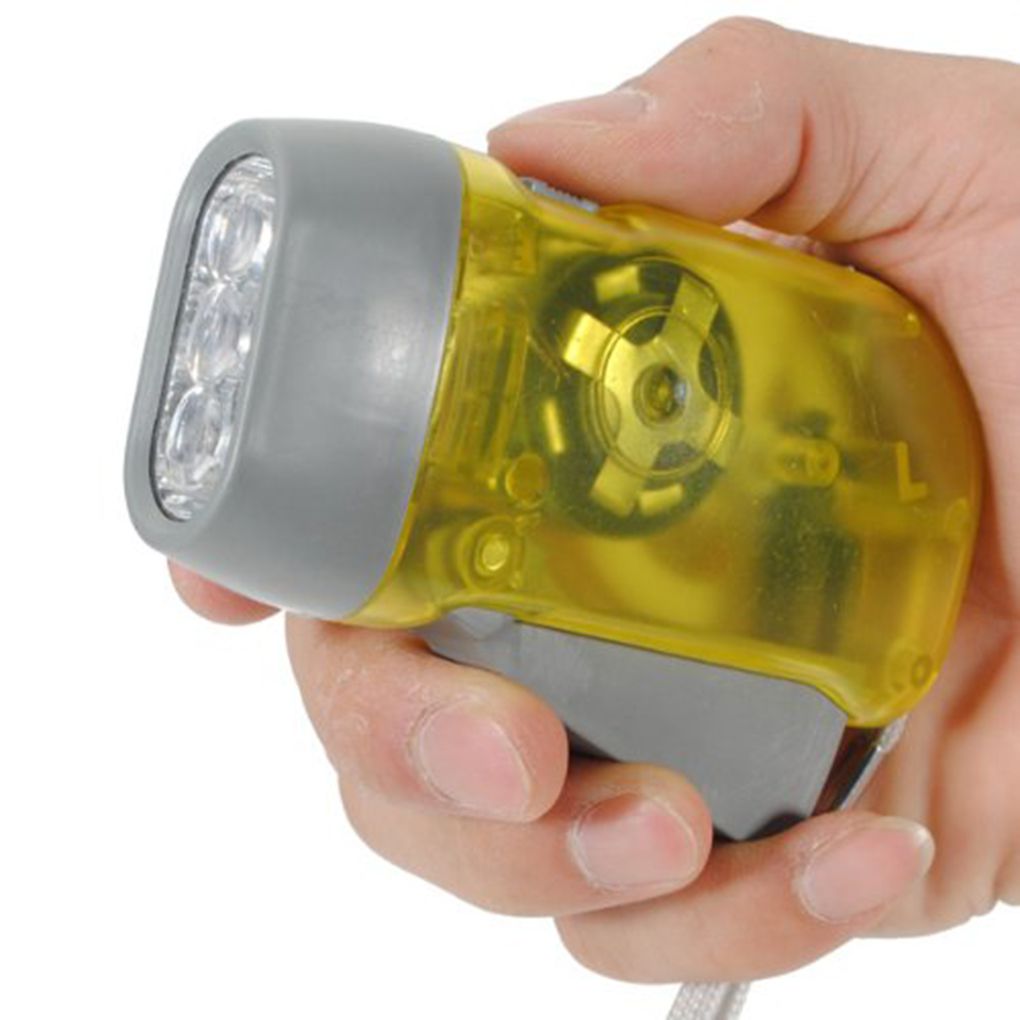 Mini-Handkurbel-Dynamo-Notfall-Taschenlampe | Brehn