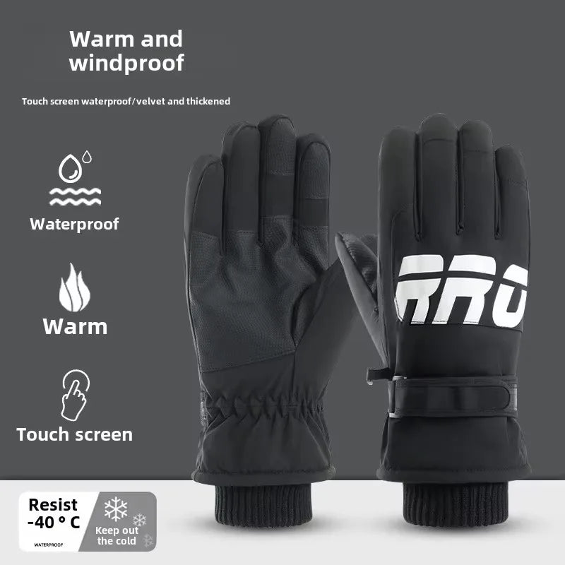 Brehn | GlacioShield Pro Gloves | Waterproof Winter Gloves | Touchscreen & Non-Slip | Warm Fleece Lining for Skiing, Cycling & Outdoor