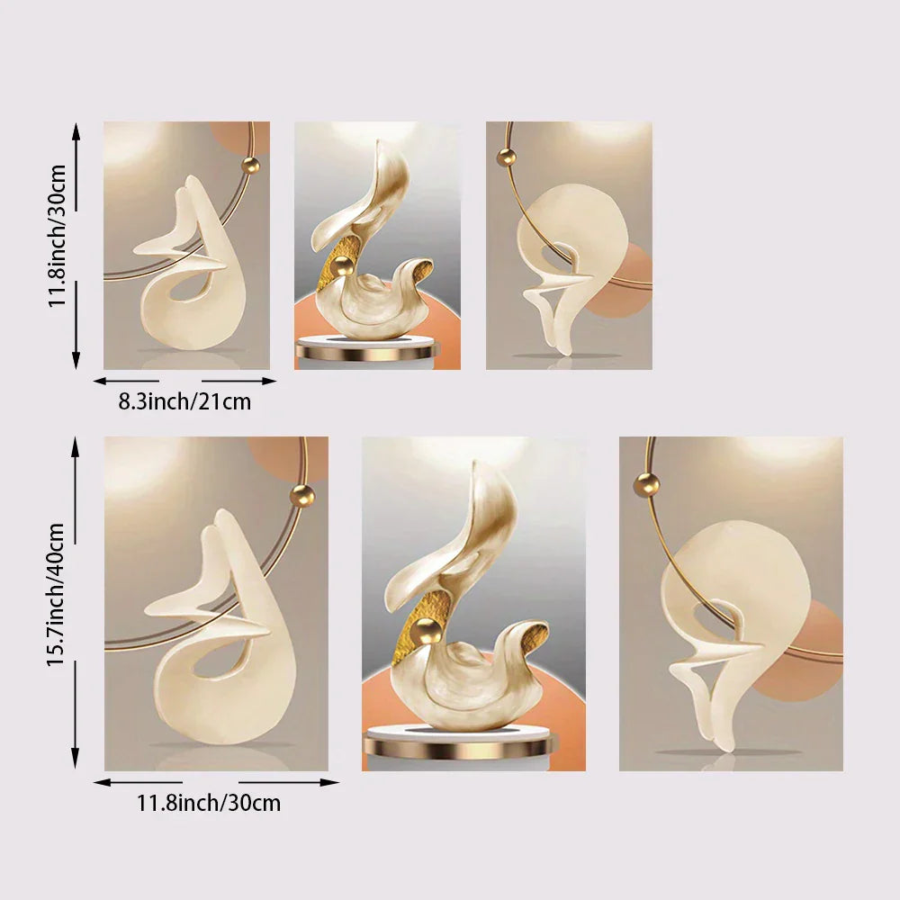 Moderne Ästhetik Abstrakte Stillleben Wandkunst Fine Art Leinwanddrucke Licht Luxus Bilder Für Wohnzimmer Esszimmer Home Office Dekor | Brehn