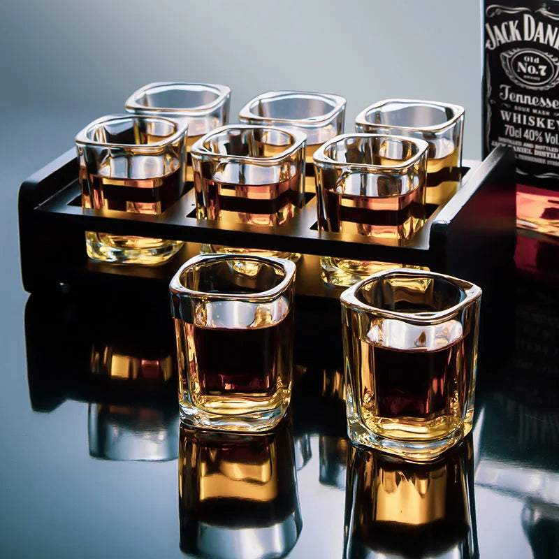 AurumLux Whisky Glas Set - Kristallgläser mit Schale | Brehn