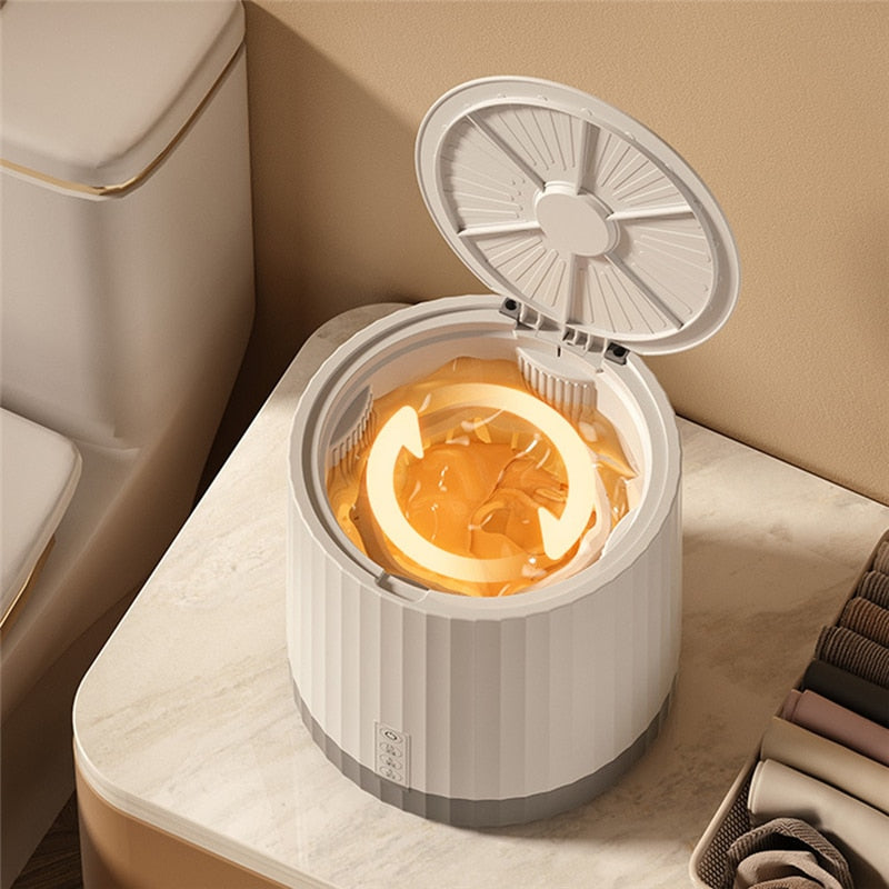 VIvolux | 4L Mini tragbare rotierende Turbine Waschmaschine