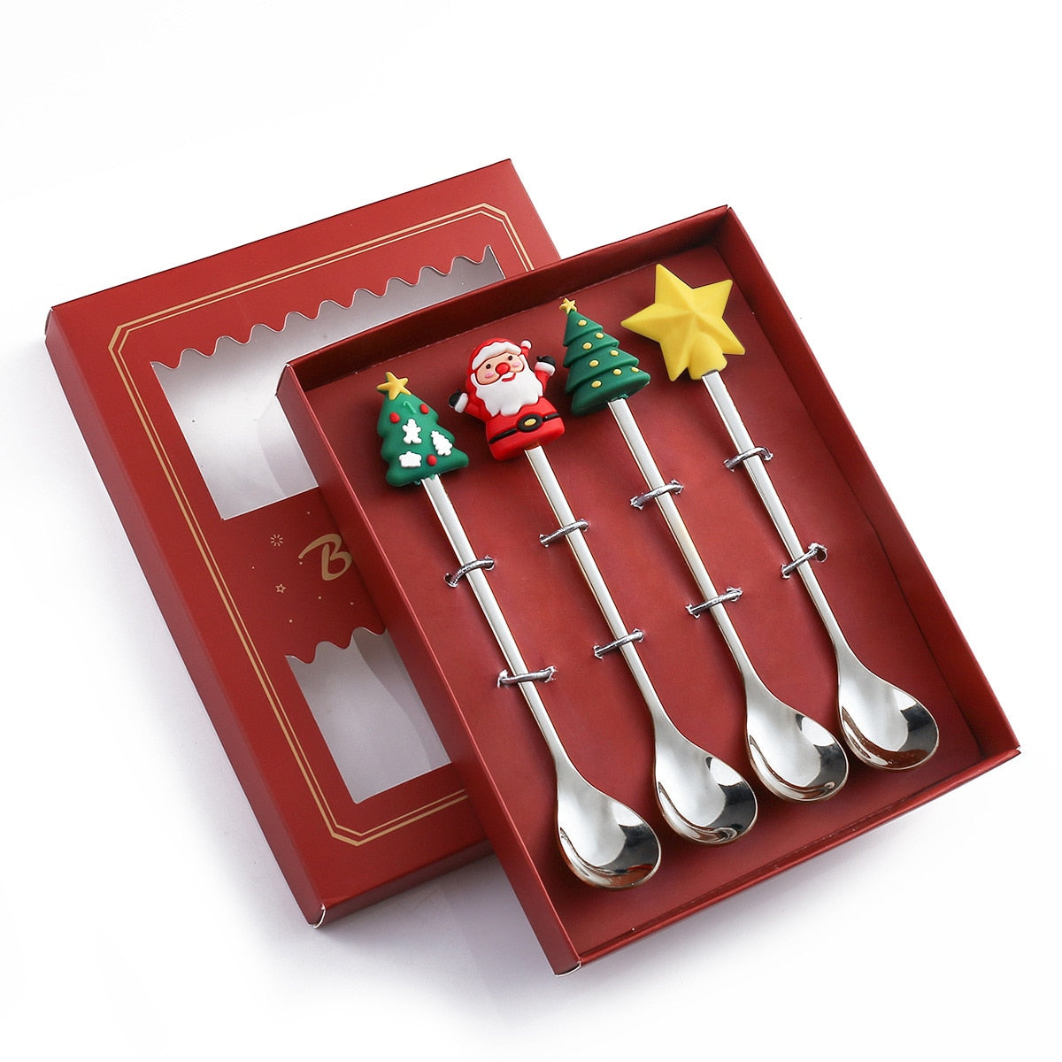 Brehn | 4 Stück Weihnachts beste Wünsche Geschirrset