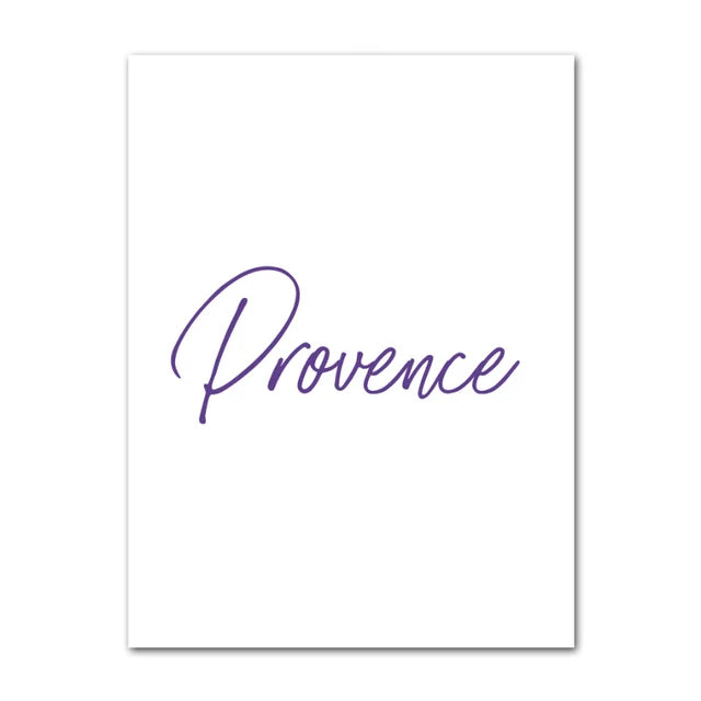 Provence Landschaft Purpur Lavendel Bilder von ruhiger Wandkunst Fine Art Leinwanddrucke Galerie Wandbilder für Wohnzimmer Kunst Dekor