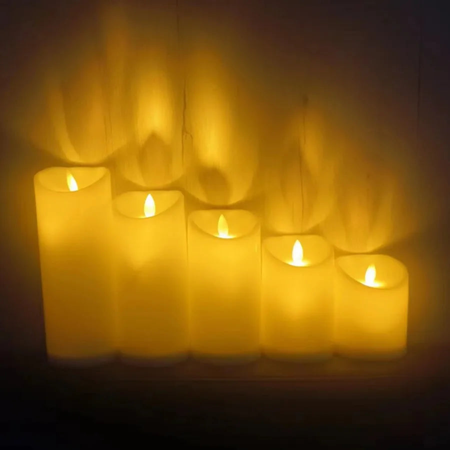 Flammenlose geschmolzene Kerzen Brehn