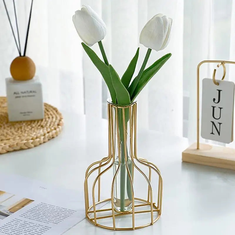 Gold Cage Vase Brehn