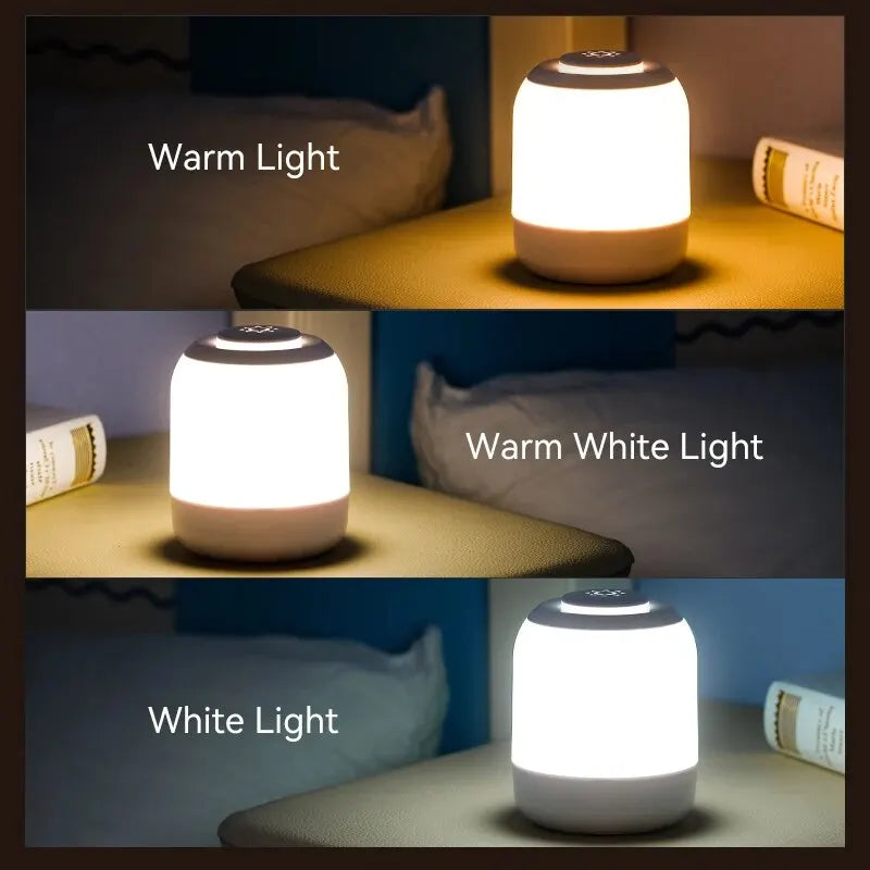 Brehn | LUMINA TOUCH LED Tischlampe | Tragbar & Dimmbar | Touch-Steuerung | Für Schlafzimmer & Kinderzimmer