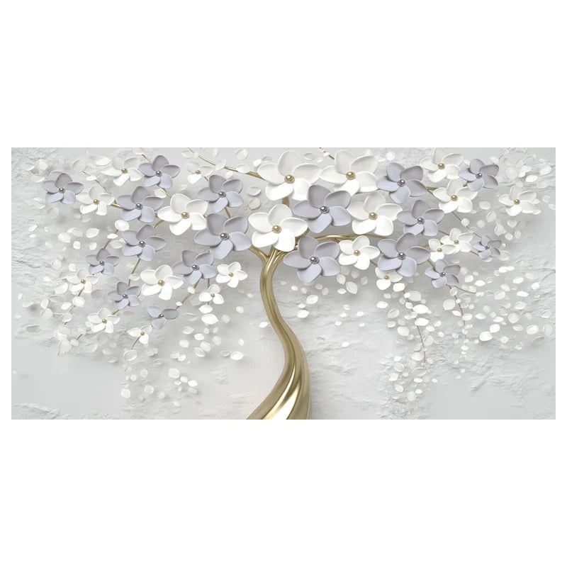 Abstract Floral Big Blossom Petal Tree Wandkunst Feine Kunst Leinwanddrucke Bild Für Wohnzimmer Schlafzimmer Salon Kunst Dekor | Brehn
