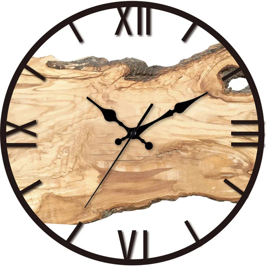 Brehn | Geräuschlose Wanduhr aus Acryl und Holz