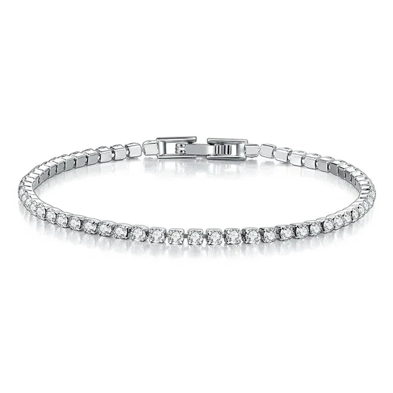Tennisarmband – Strahlen Sie mit Haltung: Eleganz aus Sterling Silver und Hip-Hop Flair!