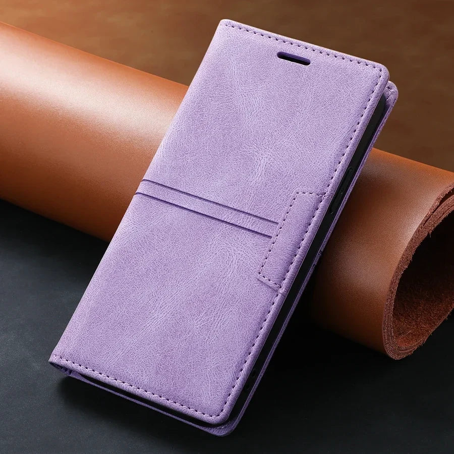 Brehn |  Leder Wallet Hülle Flip Case - Google Pixel