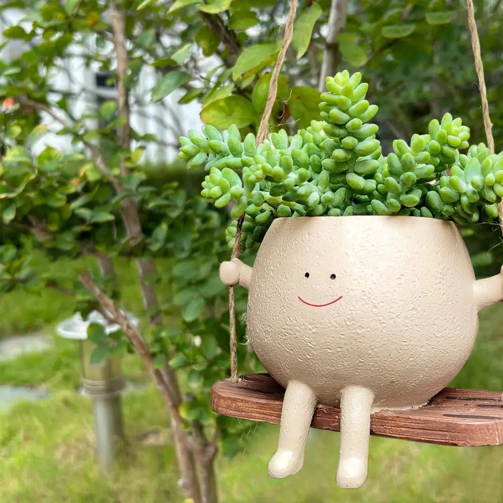 Swing Smiling Face Blumentopf | Brehn