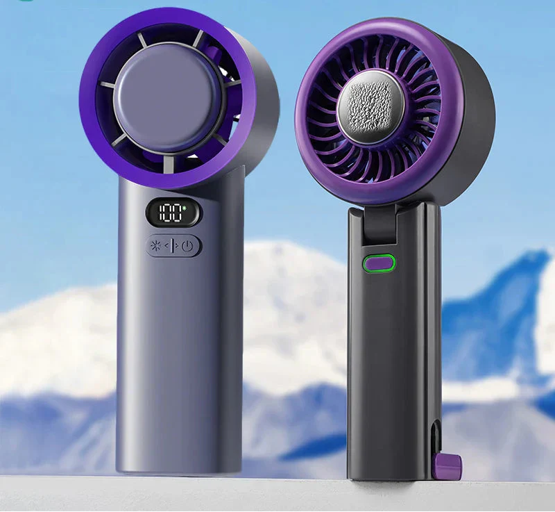 Skye Mini Ventilator mit Kühlplatte – Tragbarer Ventilator mit 100 Geschwindigkeiten und verstellbarem Luftzug | Brehn