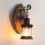 Brehn | Retro Laternenlampe Industrielle Laternen-Wandleuchte