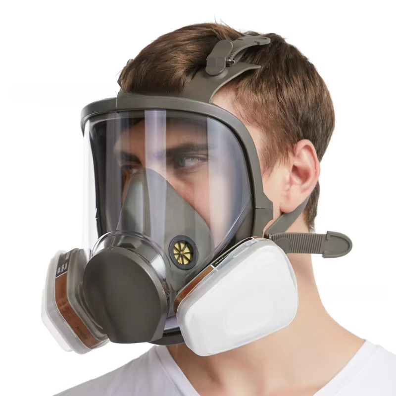 Umfassende Vollgesichts-Atemschutzmaske mit Antibeschlagschutz