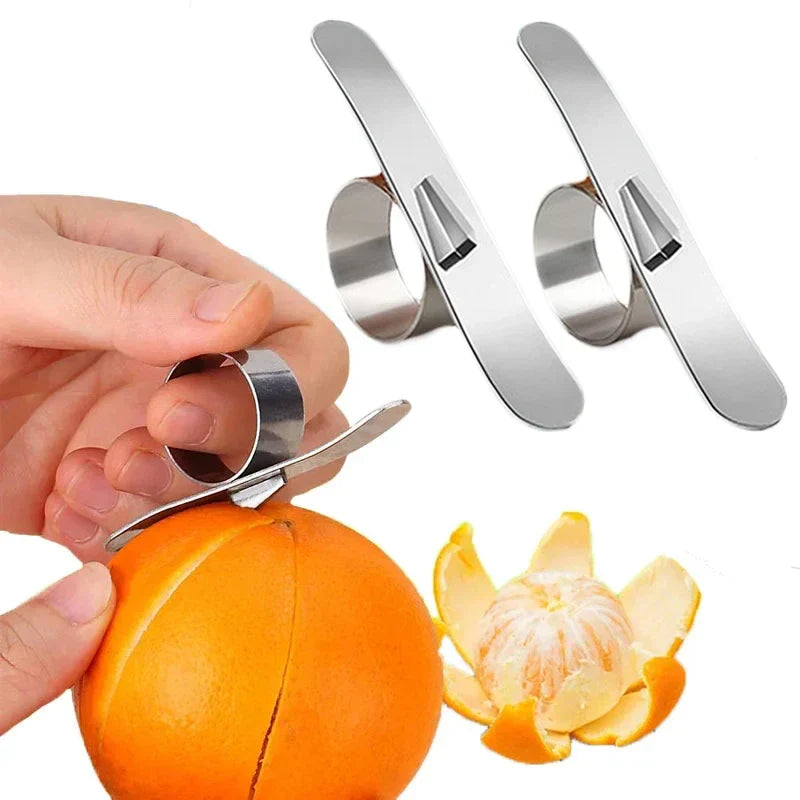 Brehn | Edelstahl Finger Einfach Obst Orange Schäler