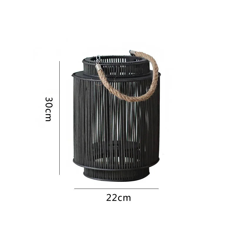 Imitation Bamboo LED Kerzenlaterne Brehn