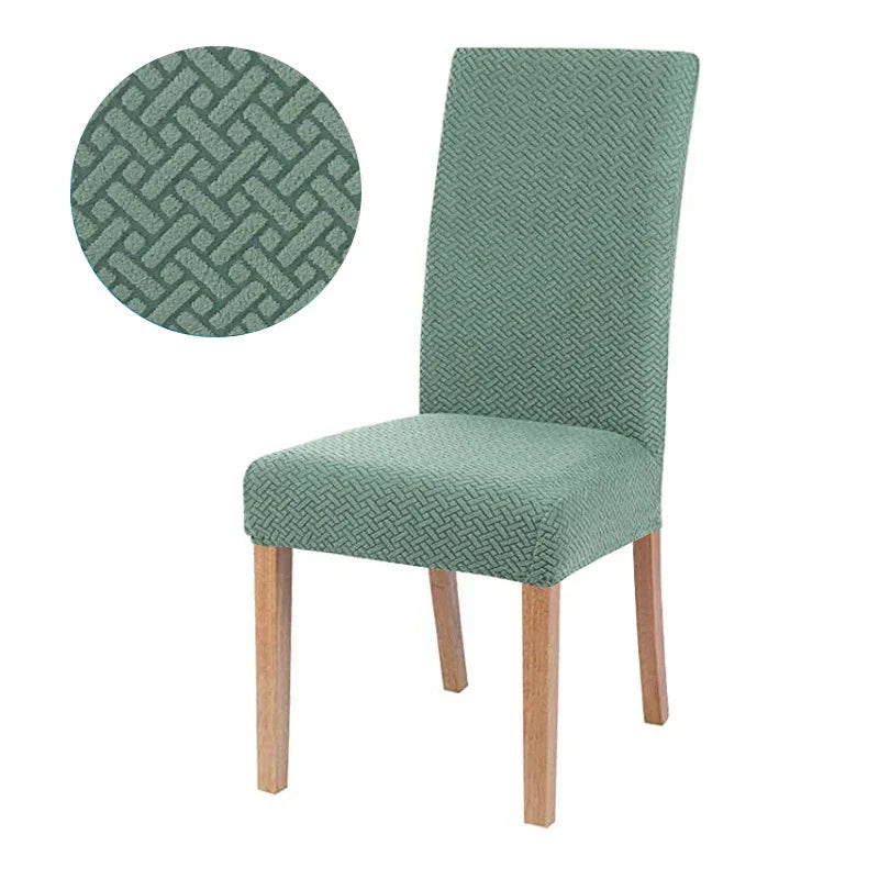 Brehn | Stuhlhusse Velvona | Elastisch & Dick Gepolstert | Jacquard-Stretchbezug | Waschbar & Knitterfrei