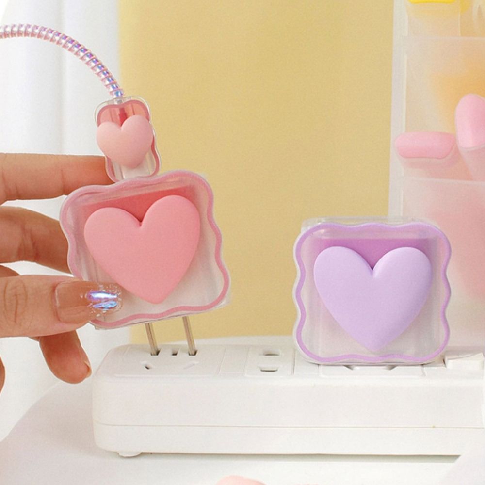 VIvolux | Transparent Love Lade-Kabel Schutz-Hülle