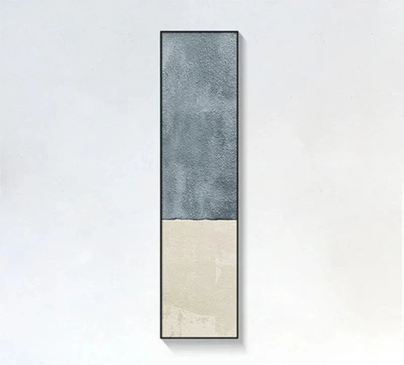 Minimalistische urbane abstrakte Wandkunst Fine Art Leinwanddrucke Hohe vertikale Bilder für Eingangsfoyer Wohnzimmer Heim Büro Dekor | Brehn
