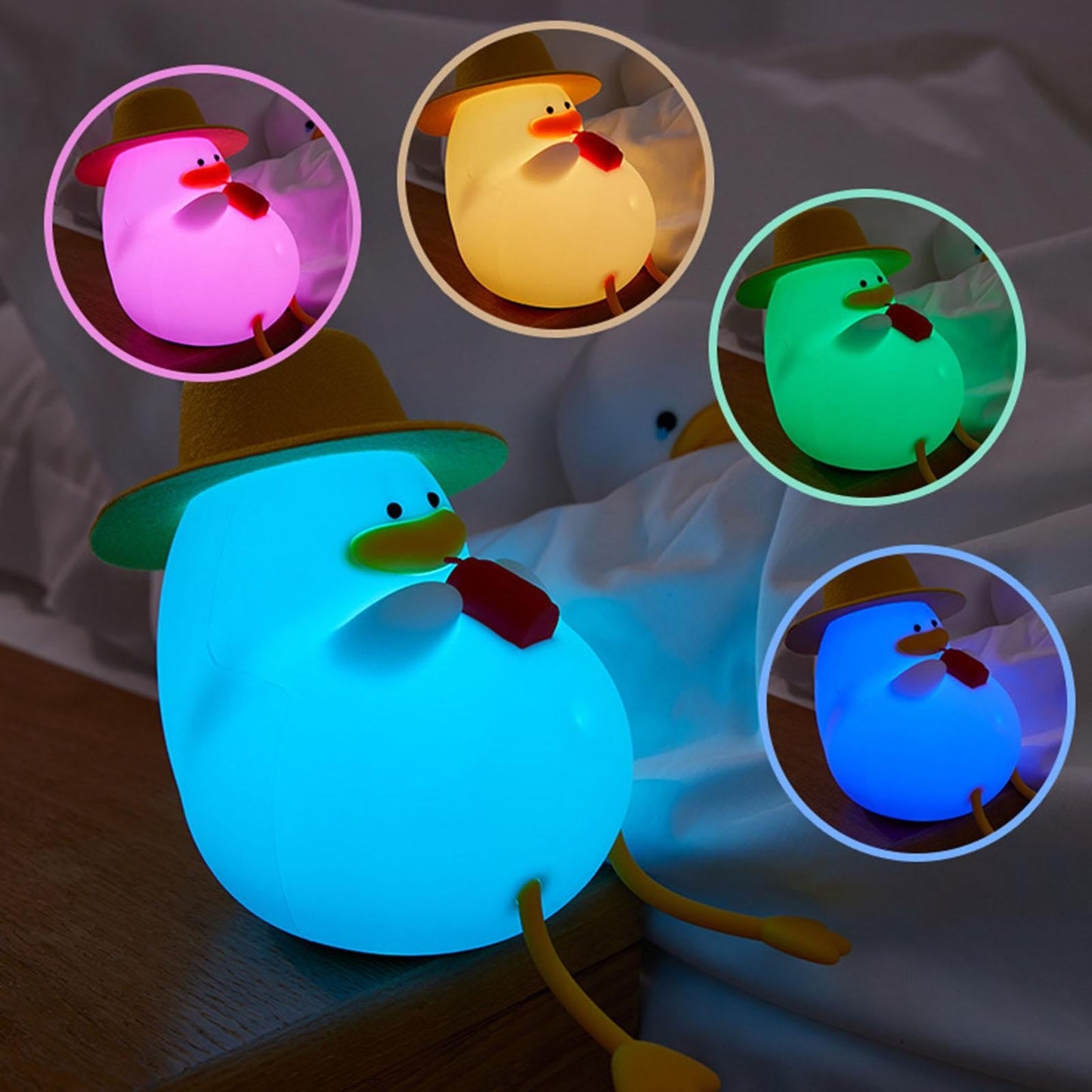 VIvolux | Traumhafte Ente Atmosphäre LED Nachtlampe