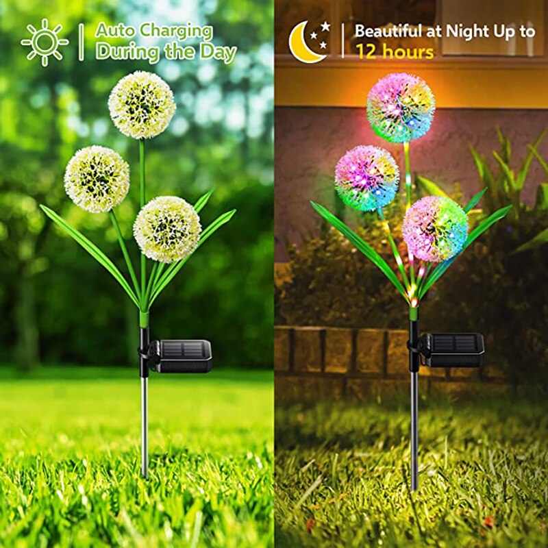 Brehn | Garten Glow Solar-Betriebene Löwenzahnlichter