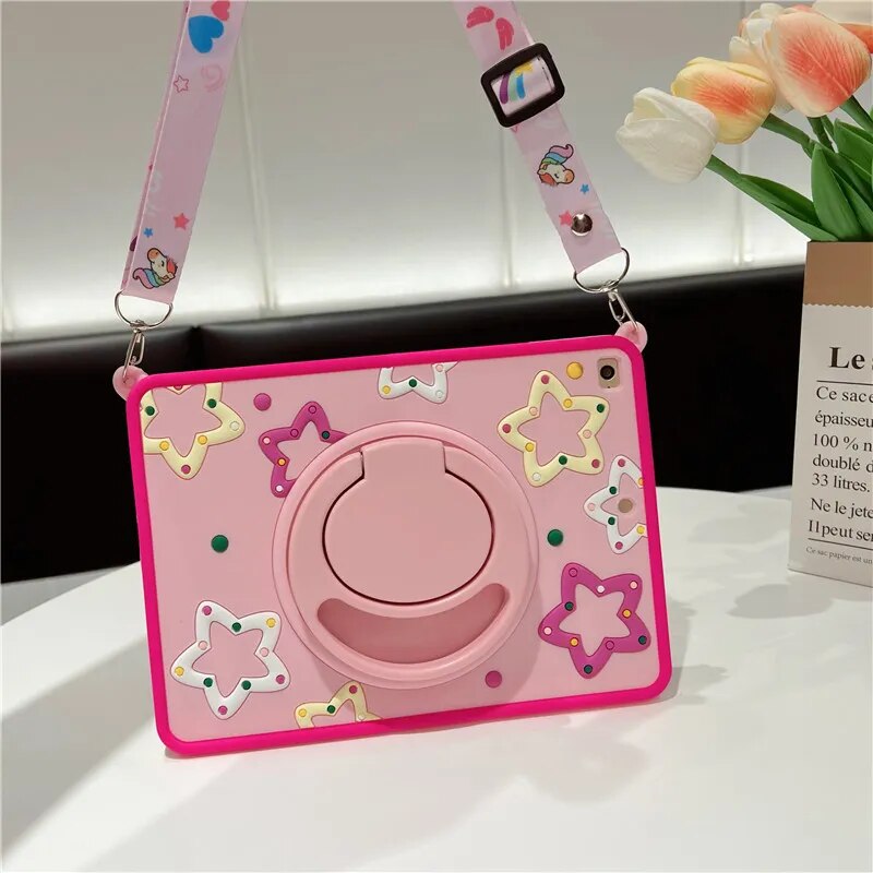 VIvolux | Star Cartoon Kinder Flexibles iPad Case Stand