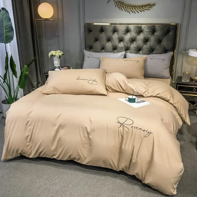 Brehn | EmbroiLux Bettwäsche - Elegantes Luxus-Bettbezug mit Stickdesign