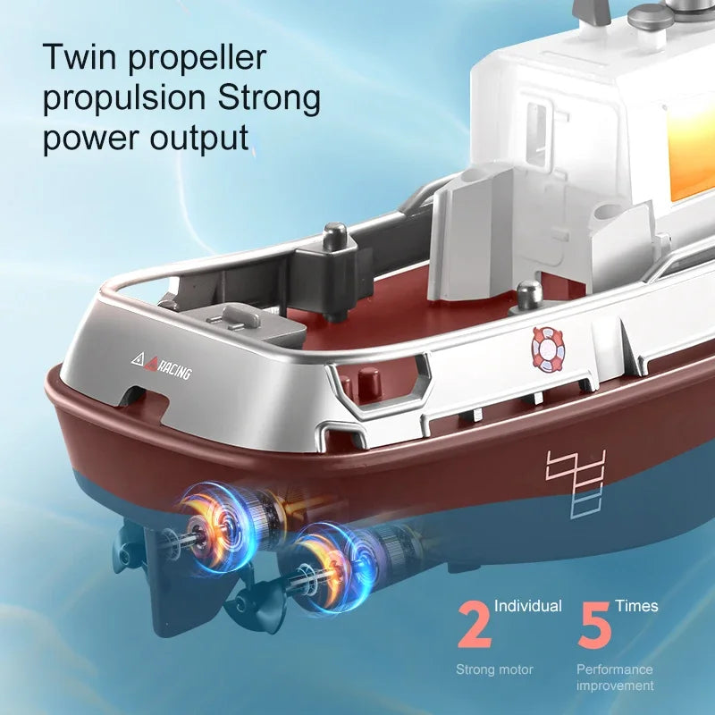 Brehn | Mini Rettung Dual-Motor Elektro Spielschiff