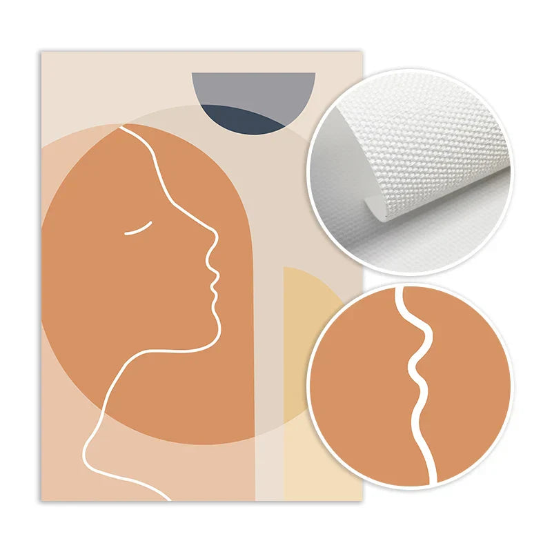Minimalistische abstrakte Solargeometrie Wandkunst Fine Art Leinwanddrucke Bilder für Wohnzimmer Schlafzimmer, Home Office Kunstdekoration | Brehn