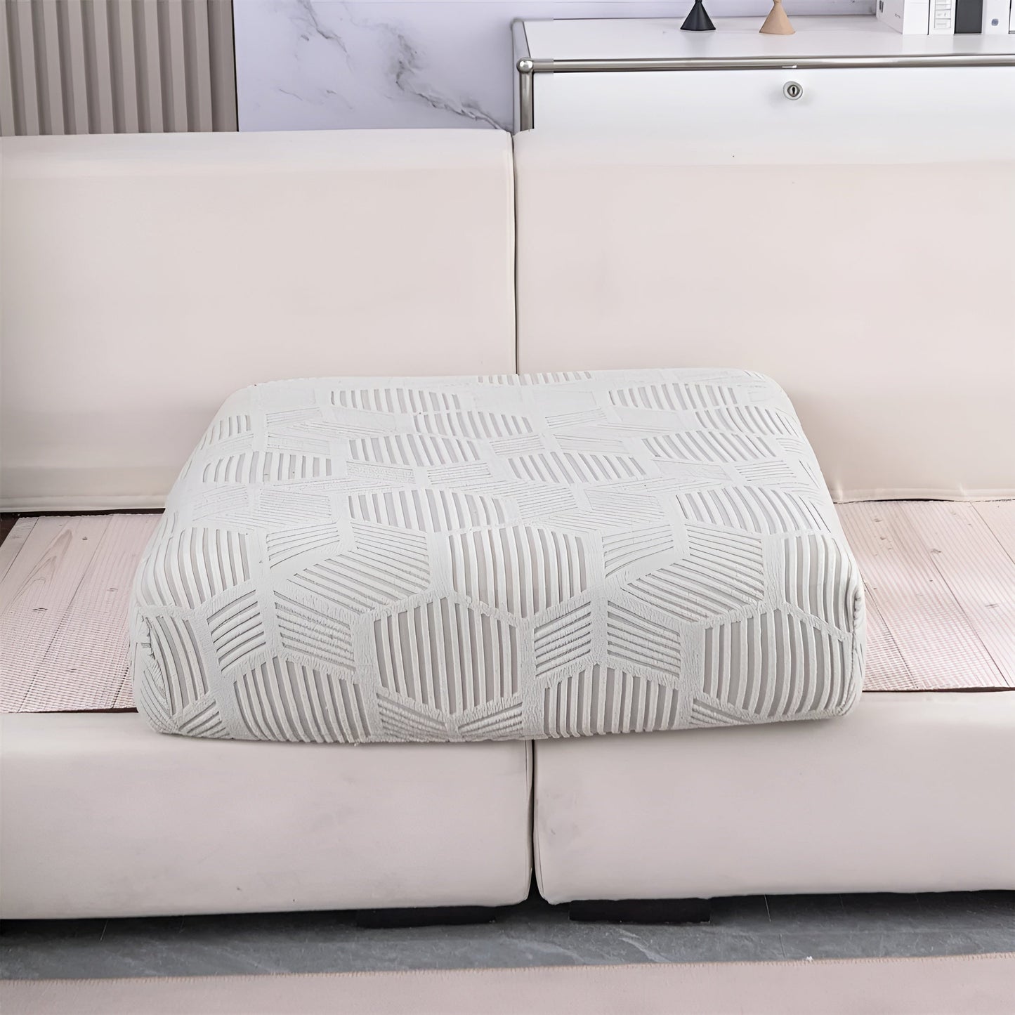 Jacquard-Sofa-Hosen mit geometrischer Patrouille - Zacht und Tierwelt | Ideal zum Schutz und für gemütliche Wohnräume