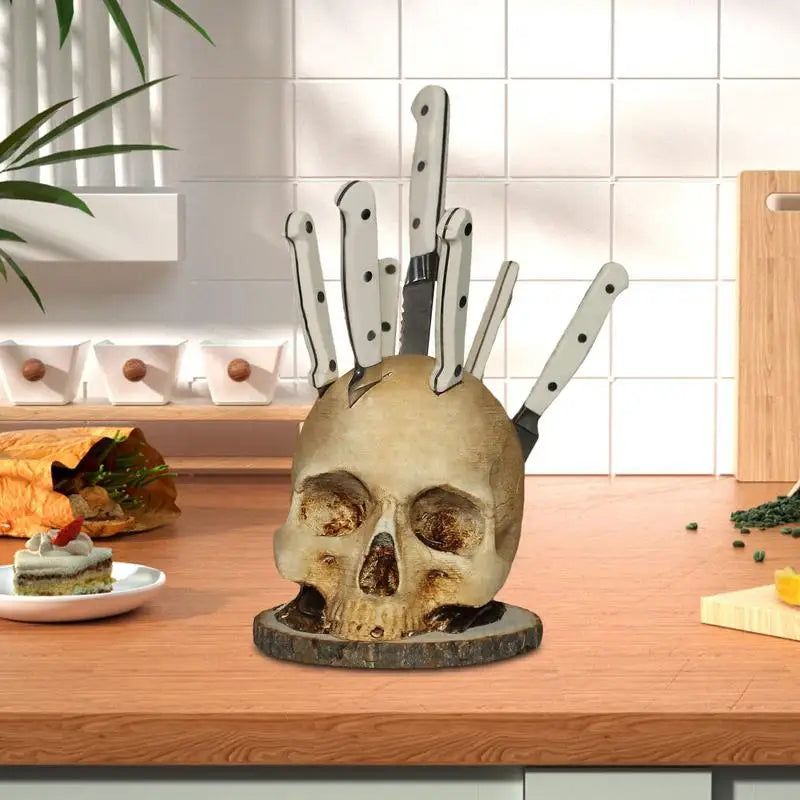Brehn | Gothic Skull Messer Organizer Halter