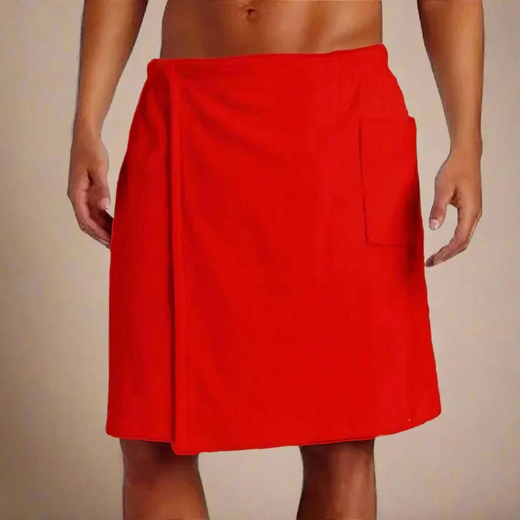 Tragbarer Bademantel – Weiches und vielseitiges Badetuch mit Taschen für Sauna, Strand und Fitness