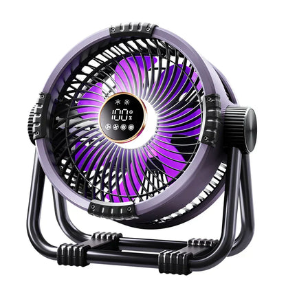 Campingventilator mit 20.000mAh Batterie, LED Licht & Fernbedienung – WindMate | Brehn