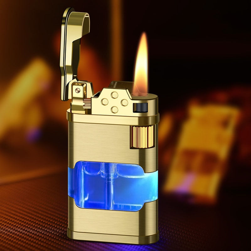 Blauer Flamme Metall Winddichter Gasanzünder | Brehn